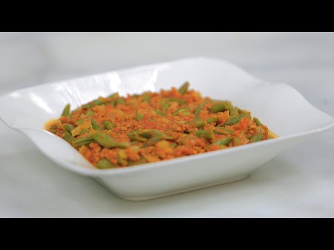 شاهد طريقة عمل فاصوليا خضراء مطبوخة
