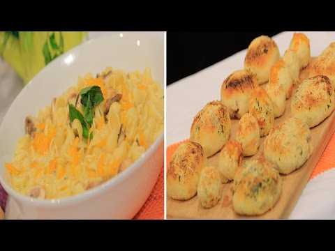 شاهد خبز محشي بالبرغر  وماك آند تشيز