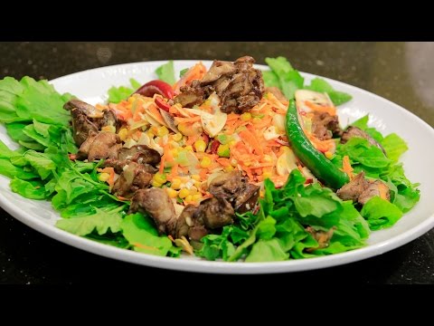 شاهد طريقة عمل سلطة كبده