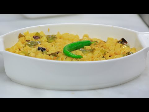 شاهد طريقة عمل مكرونة بالفلفل المشوي