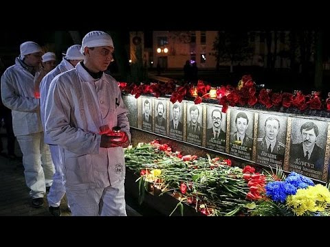 بالفيديو الأوكرانيون يحيون الذكرى 30 لكارثة تشيرنوبيل