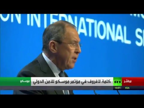 بالفيديو لافروف يؤكد ان بعض المتطرفين يمتلكون أسلحة كيميائية