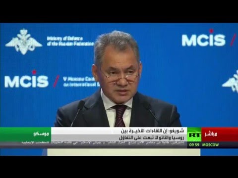 بالفيديو شويغو يؤكد ان نقيم إيجابيًا في التعاون مع الولايات المتحدة في سورية