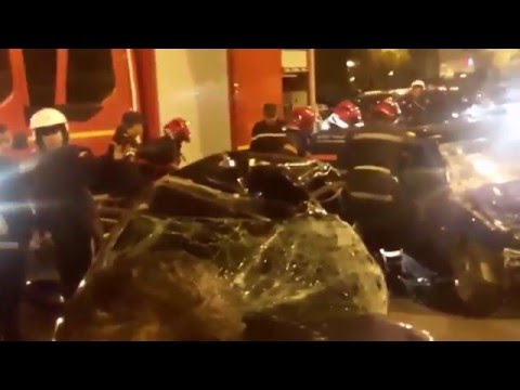 شاهد حادثة سير مروع في شارع الحسن الثاني