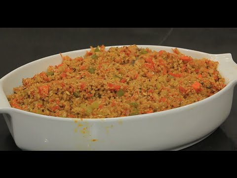 شاهد طريقة عمل طاجن فريك بالسمك