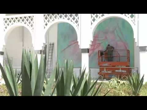 بالفيديو جدران البنايات في الرباط برسومات الغرافيتي