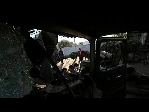 فيديو مقتل فلسطينية في قصف مدفعي إسرائيلي على غزة