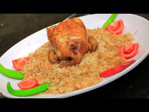 فيديو طريقة عمل دجاج محمر مع أرز بالشعرية