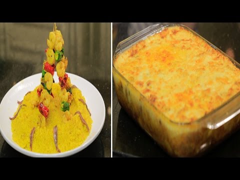 شاهد طريقة عمل ستروغونوف الدجاج وشيش الجمبري