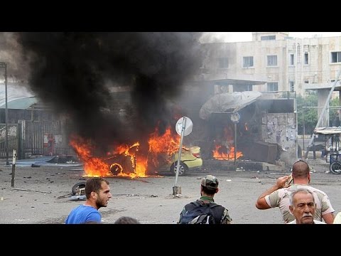 بالفيديو اكثر من 100 قتيل في 7 تفجيرات في جبلة وطرطوس