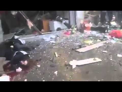 اللحظات الأولى لانفجار سيارة مفخَّخة