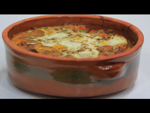 طريقة عمل طاجن فول بالخضار والبيض