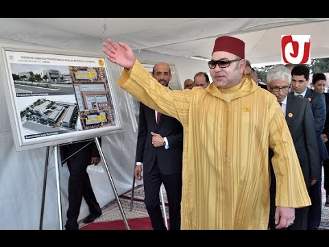 بالفيديو الملك محمد السادس يعطي انطلاقة أعمال إنجاز مركز للتكوين المهني