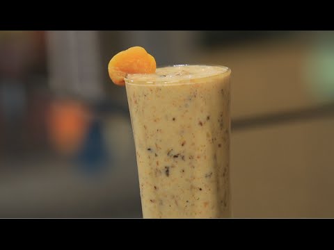 طريقة عمل لبن رايب بالفواكه المجففة