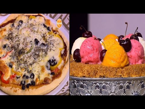 بيتزا بعجينة حلو وحادق