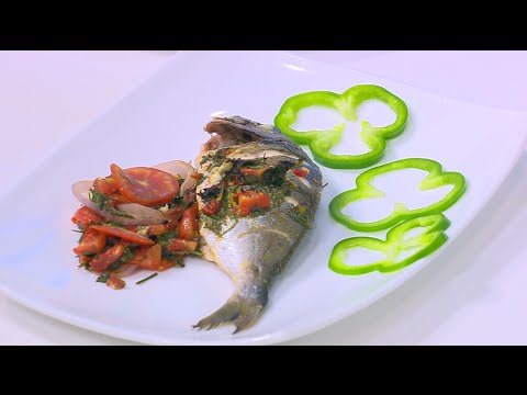 طريقة عمل سمك دنيس مشوي