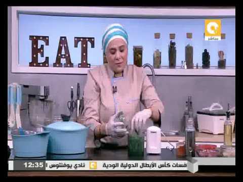 طريقة عمل ملوخية بالجمبري و حواوشي السمك