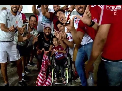 فرحة الجماهير الحمراء بعد اعلان الحكم فوز الوداد على الأسيك