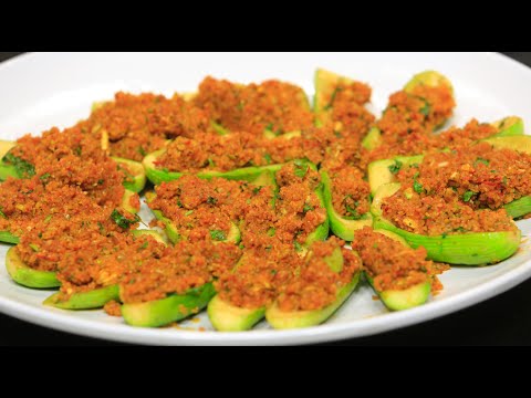 بالفيديو  تعرفي على طريقة عمل الكوسة بحشو البرغل