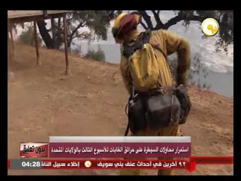 استمرار محاولات السيطرة على حرائق الغابات