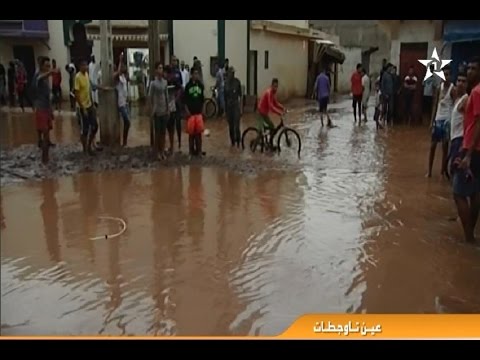 بالفيديو سيول جارفة تلحق خسائر مادية في عين تاوجتات