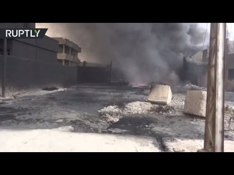 داعش يشعل آبار نفط القيارة العراقية