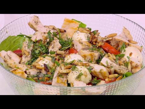 طريقة عمل سلطة دجاج بالسمسم