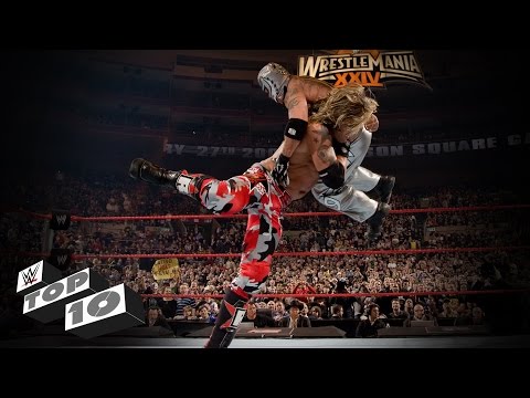 بالفيديو 10 لمسات نهائية رائعة من منتصف الهواء في wwe