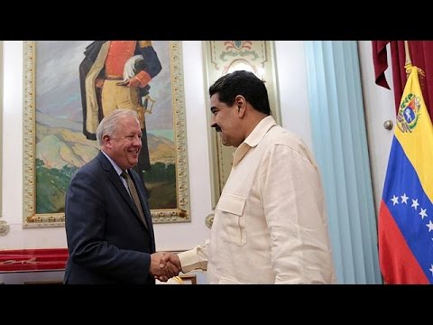 بالفيديو توم شانون في فنزويلا لدعم الحوار بين الحكومة والمعارضة