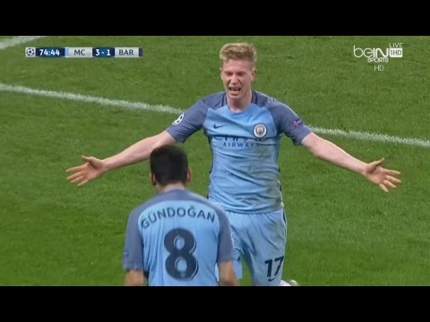 بالفيديو أهداف برشلونة ومانشستر سيتي 31