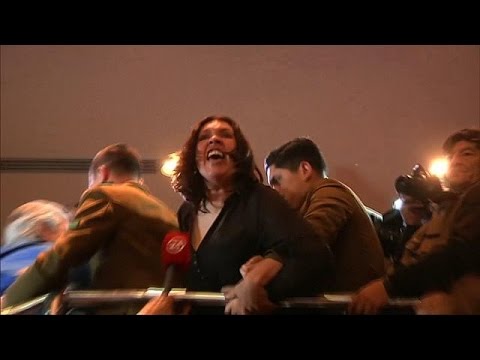 شاهد احتجاجات واسعة في الكونغرس التشيلي