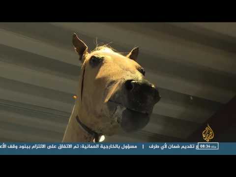 شاهد  إعادة ترميم مجسم حصان عثماني في باريس