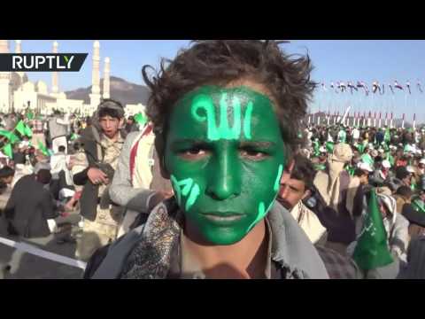مئات الآلاف يحتشدون وسط العاصمة اليمنية لاحياء فعالية المولد النبوي