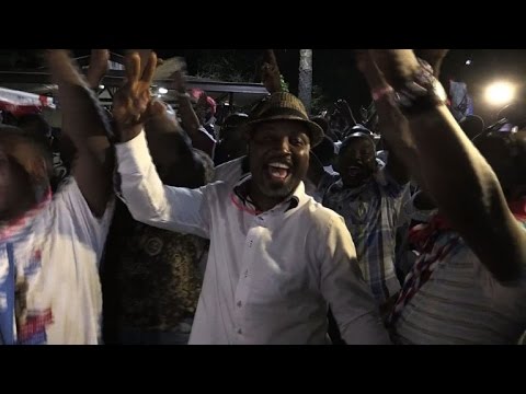 شاهد فوز مرشح المعارضة نانا أكوفوأدو بالانتخابات في غانا