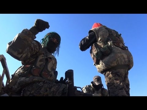 شاهد قوات سوريا الديموقراطية تنتشر في قرية الحيمر
