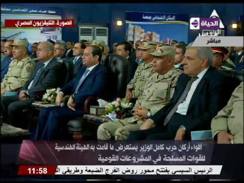 بالفيديو الرئيس السيسي يشهد لحظة افتتاح طريق سيوة جغبوب