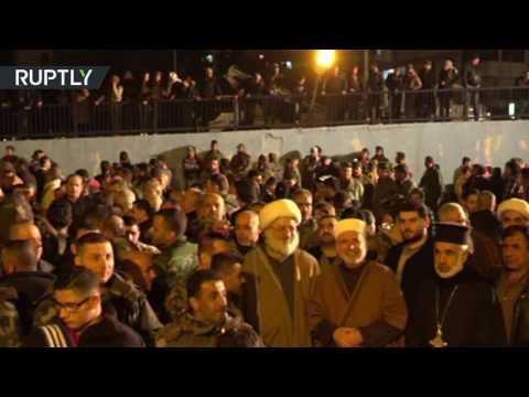 شاهد احتفالات بعد تحرير مخطوفي قرى ريف اللاذقي