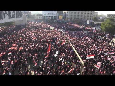 شاهد تظاهرة لأنصار الصدر في بغداد