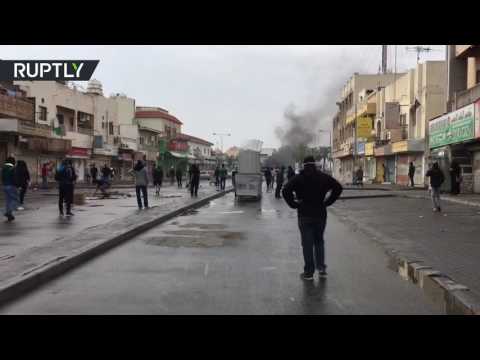 احتجاجات في بلدة الديه البحرينية