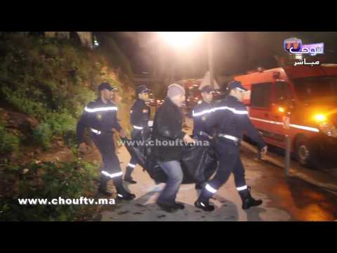 شاهد  لحظة انتشال جثة أربعيني من سكة القطار