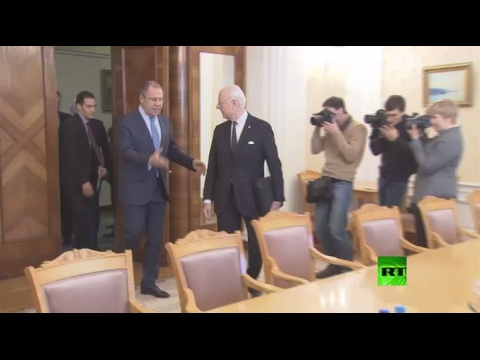 شاهد لافروف ودي ميستورا يبحثان آفاق جنيف