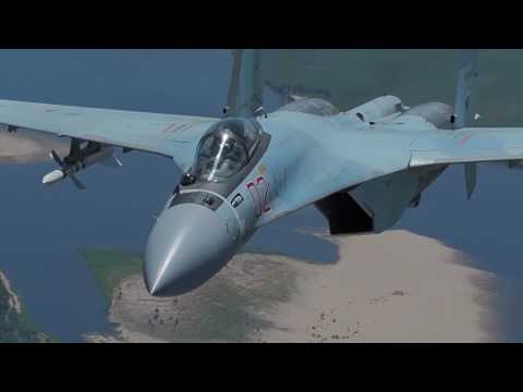 شاهد اقوي عرض لمقاتلات سو35 الروسية
