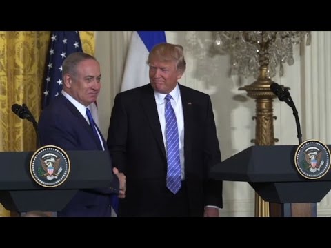 شاهد  دونالد ترامب يعد بعدم السماح لإيران بالحصول على السلاح النووي