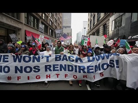 شاهد يوم بلا مهاجرين في أميركا احتجاجًا على موقف ترامب