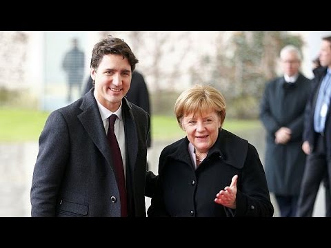 شاهد  جاستن ترودو في زيارة إلى ألمانيا