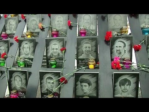 شاهد  أوكرانيا تُخلّد الذكرى السنوية الثالثة لاندلاع ثورة الميدان