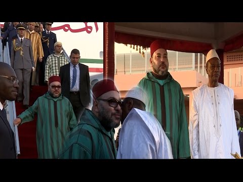 شاهد مراسم الاستقبال الرسمي للملك محمد السادس