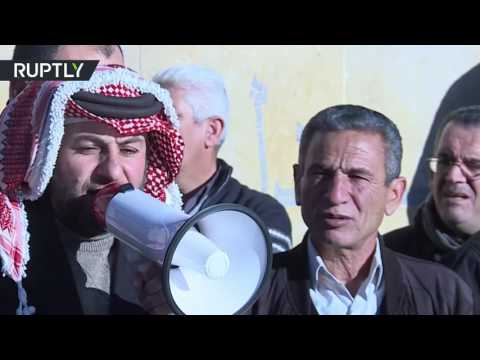 بالفيديو مظاهرات تطالب بخفض الأسعار وإسقاط حكومة الإفقار في الأردن