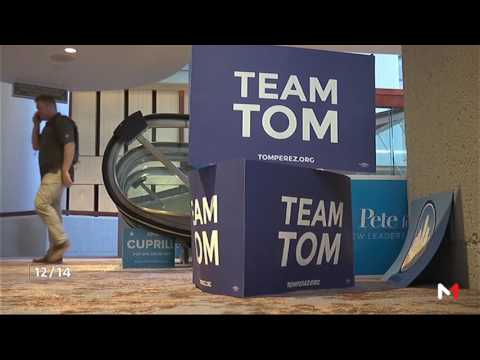 شاهد انتخاب توم بيريز رئيسًا جديدًا للحزب الديمقراطي