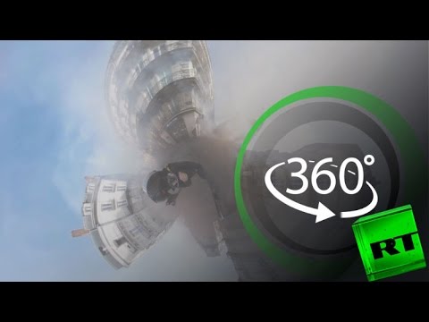 شاهد اندلاع اشتباكات عنيفة بين الشرطة ومحتجين على خطاب مارين لوبان